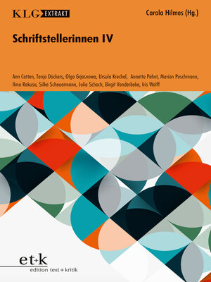 cover image of Schriftstellerinnen IV